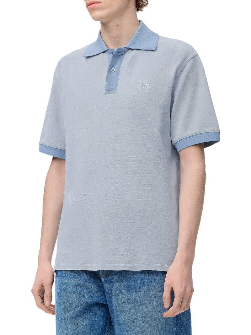 COTTON POLO SHIRT WITH ANAGRAM EMBROIDERY