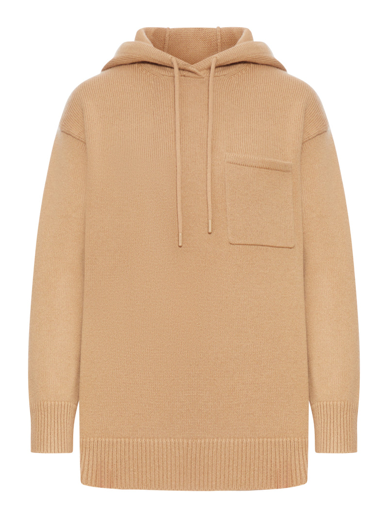WOOL AND CASHMERE HOODIE