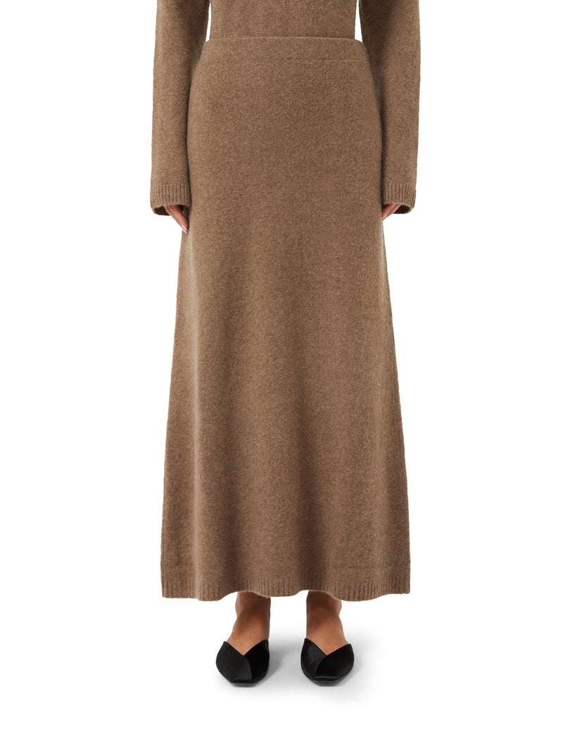 STRETCH CASHMERE YARN SKIRT