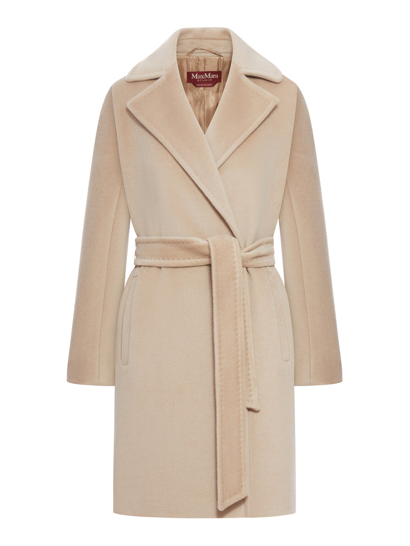 SCIRE BEAVER WOOL ROBE COAT