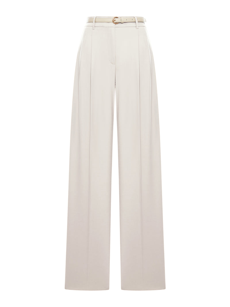 WOOL TASSEL ENTRY TROUSERS