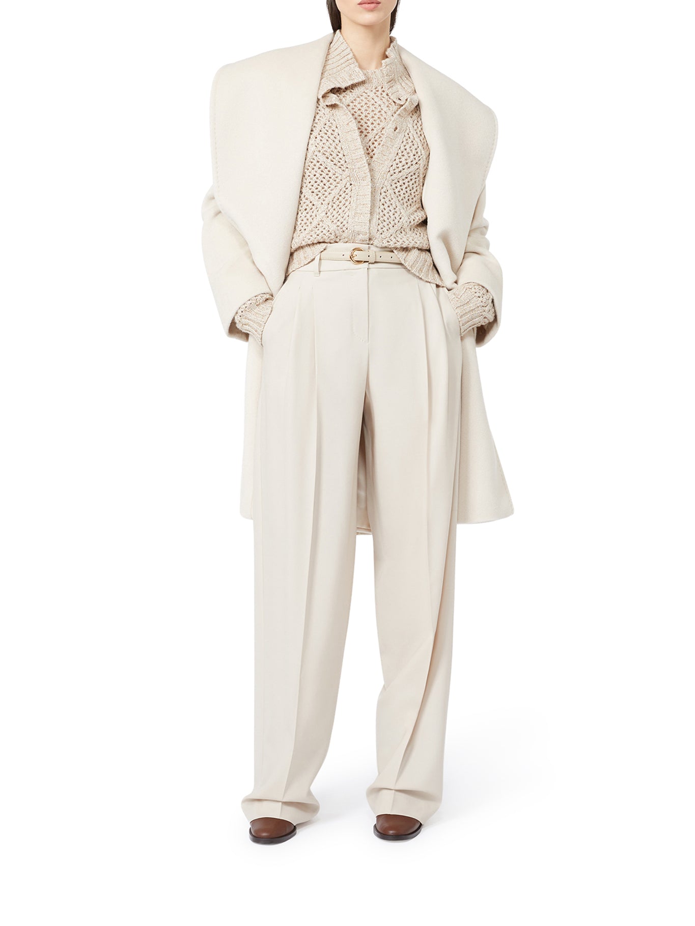 WOOL TASSEL ENTRY TROUSERS