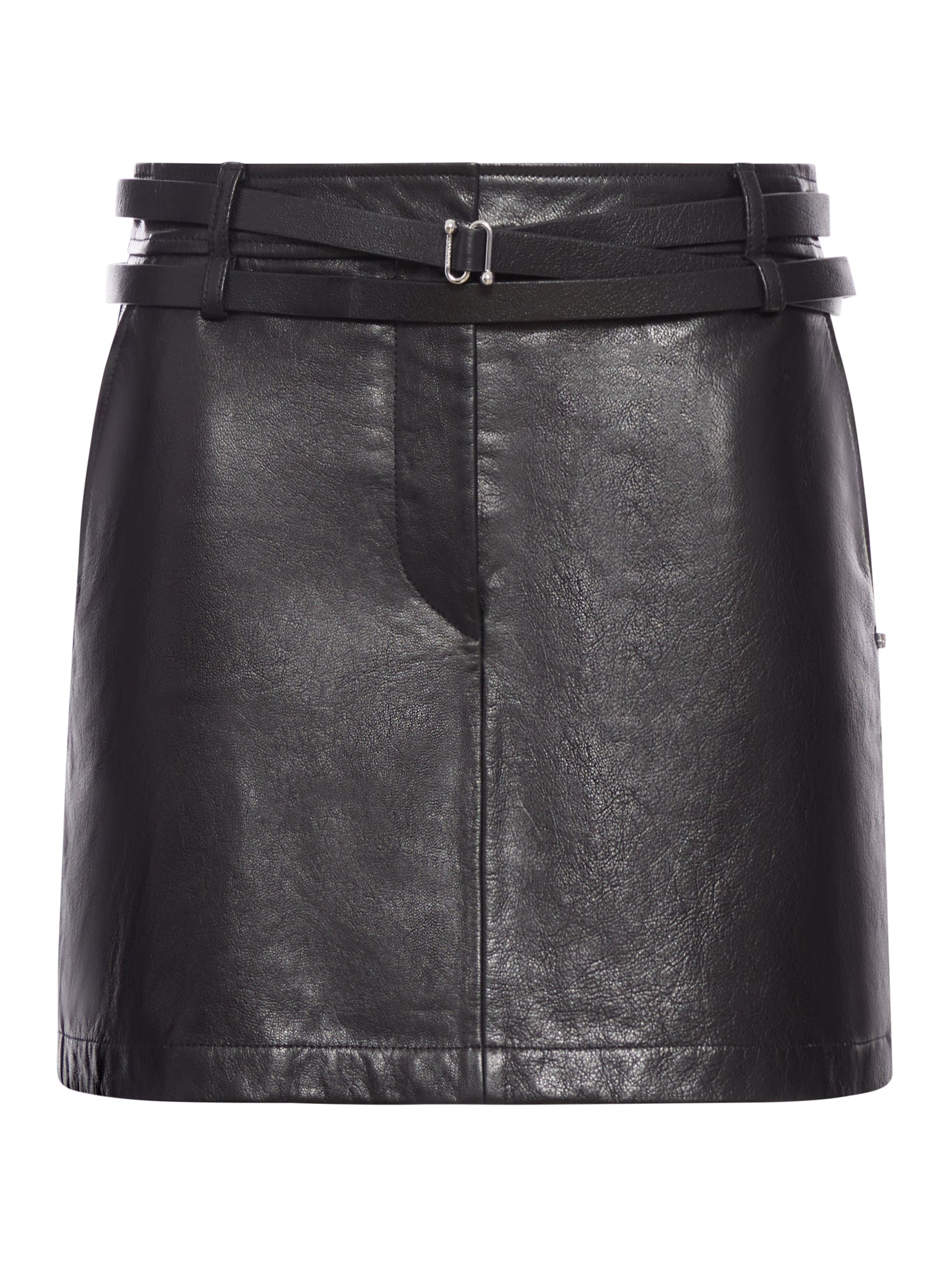 SHORT LEATHER SKIRT
