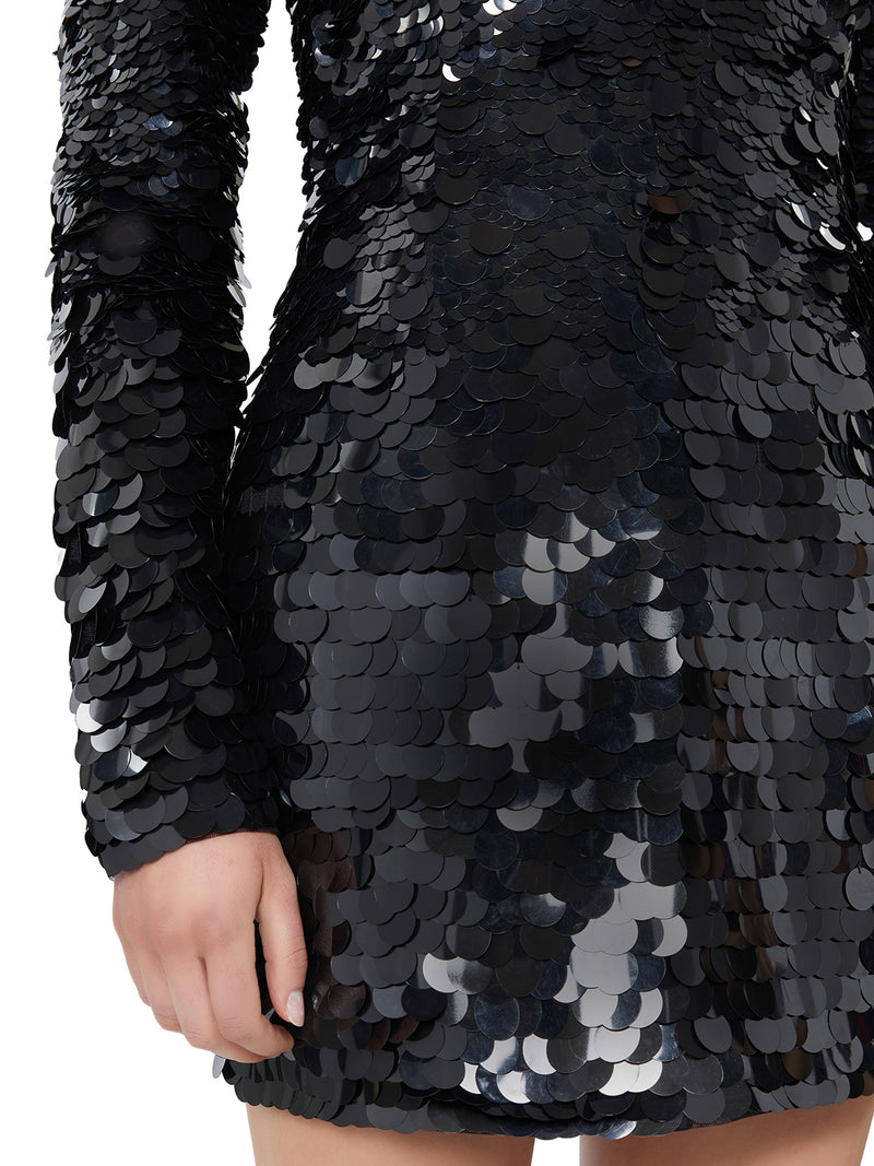 SHORT DRESS WITH SEQUINS