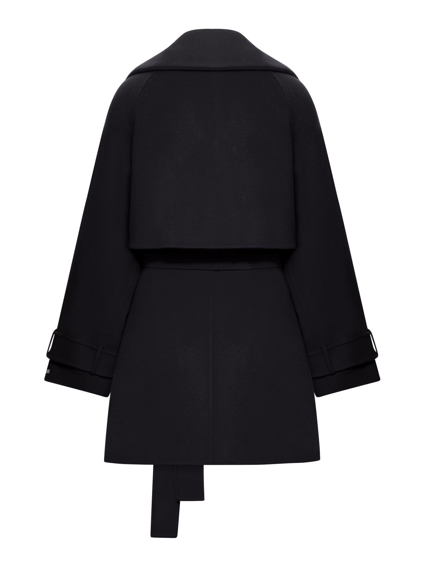 SHORT WOOL TRENCH COAT