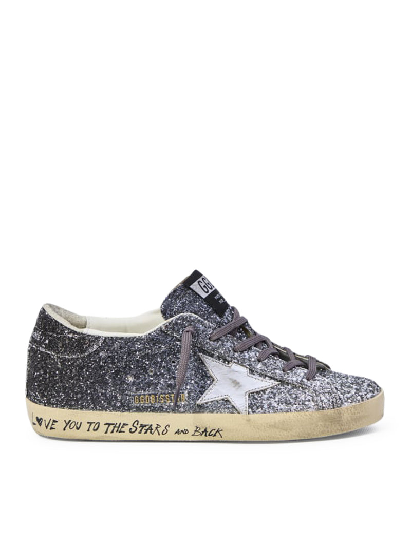 SUPER-STAR SNEAKERS WITH GLITTER