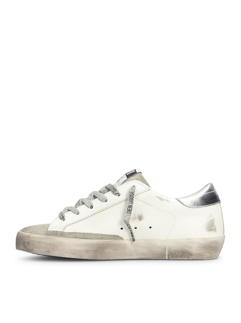 SUPER-STAR IN WHITE LEATHER AND SUEDE