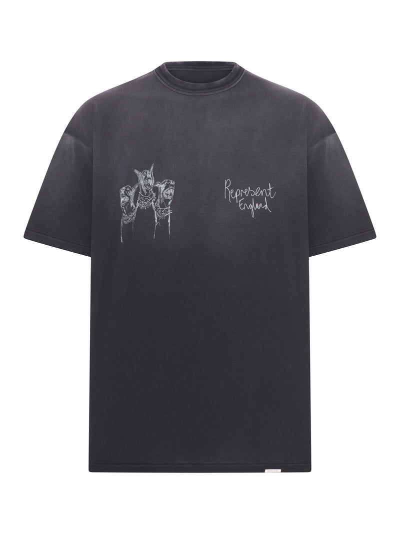 CREW NECK COTTON T-SHIRT WITH PRINT