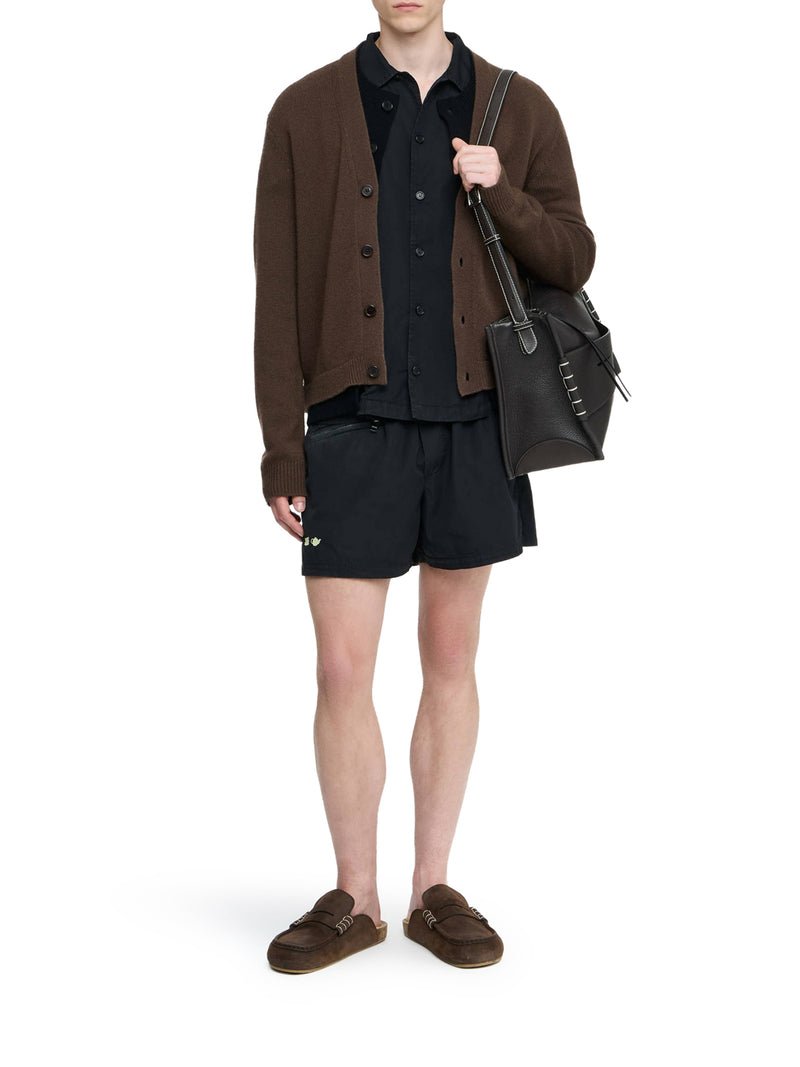 CONTRAST LAYERED CARDIGAN