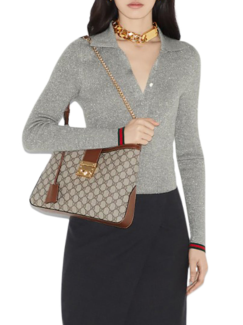 LARGE PADLOCK SHOULDER BAG