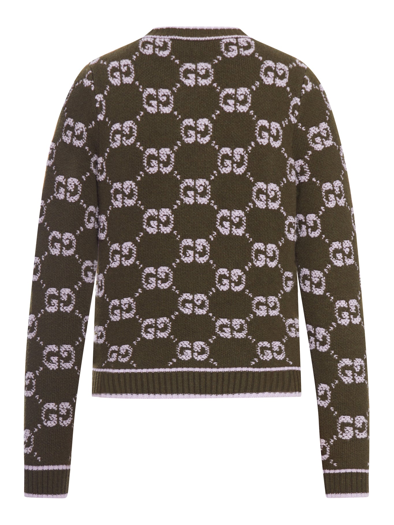 GG JACQUARD BOUCLÉ ??WOOL CARDIGAN