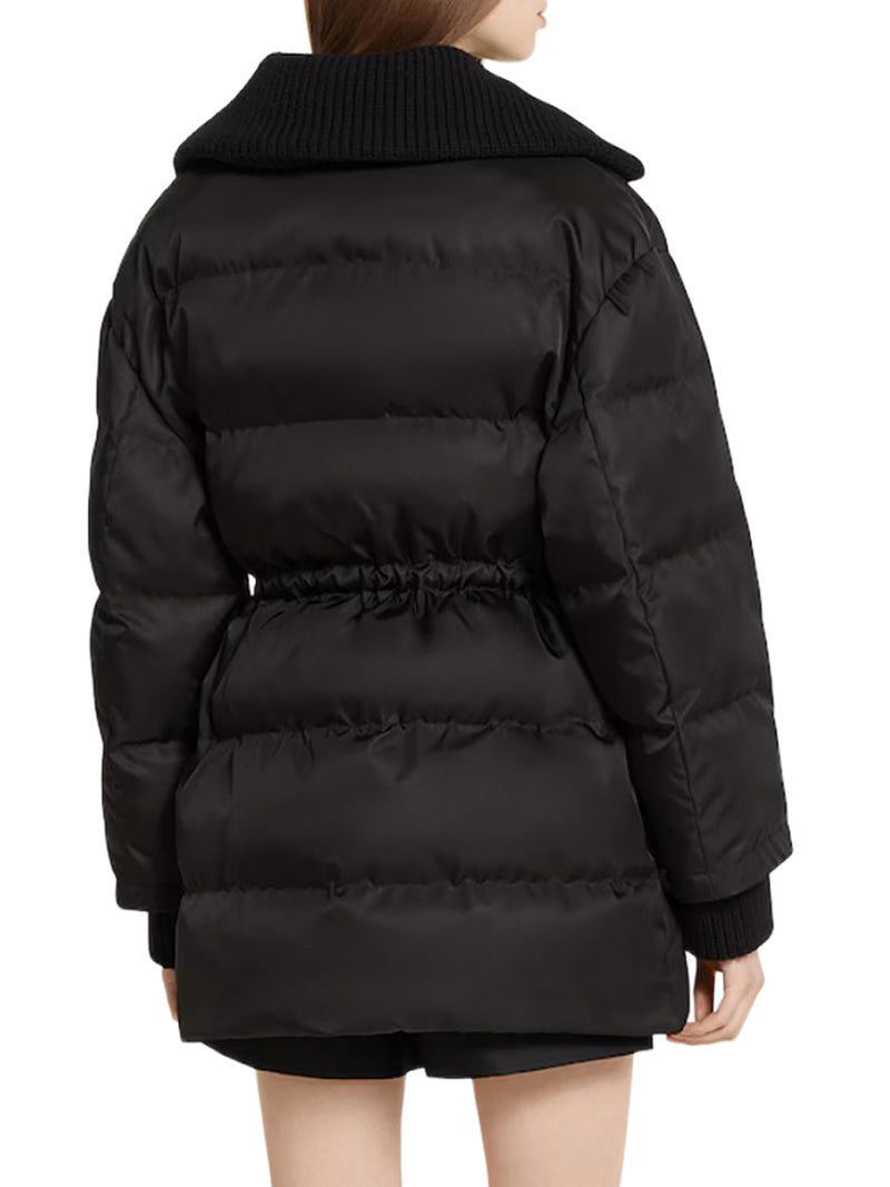 PADDED BOMBER JACKET WITH GABARDINE TRIM