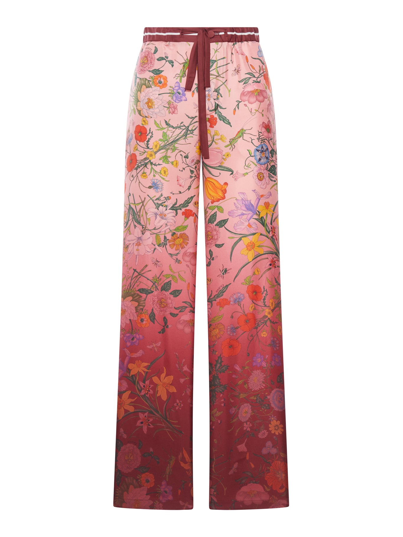 PRINTED SILK TROUSERS