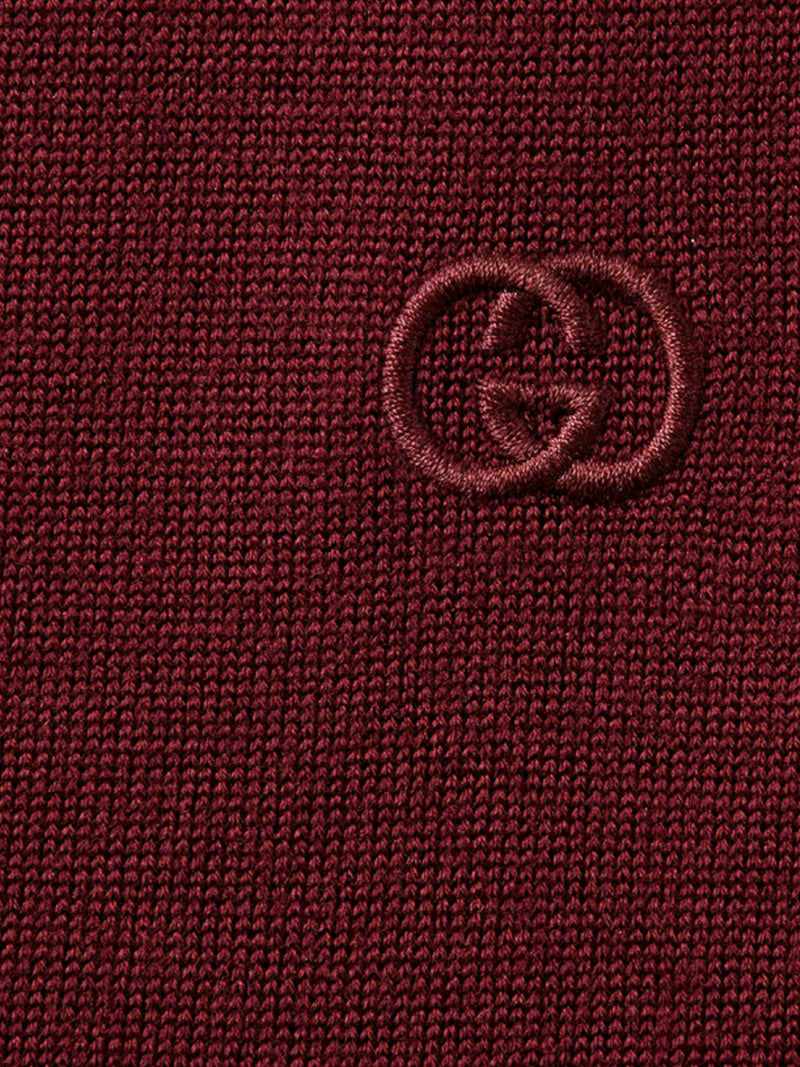 LIGHTWEIGHT WOOL POLO SHIRT WITH EMBROIDERED LOGO
