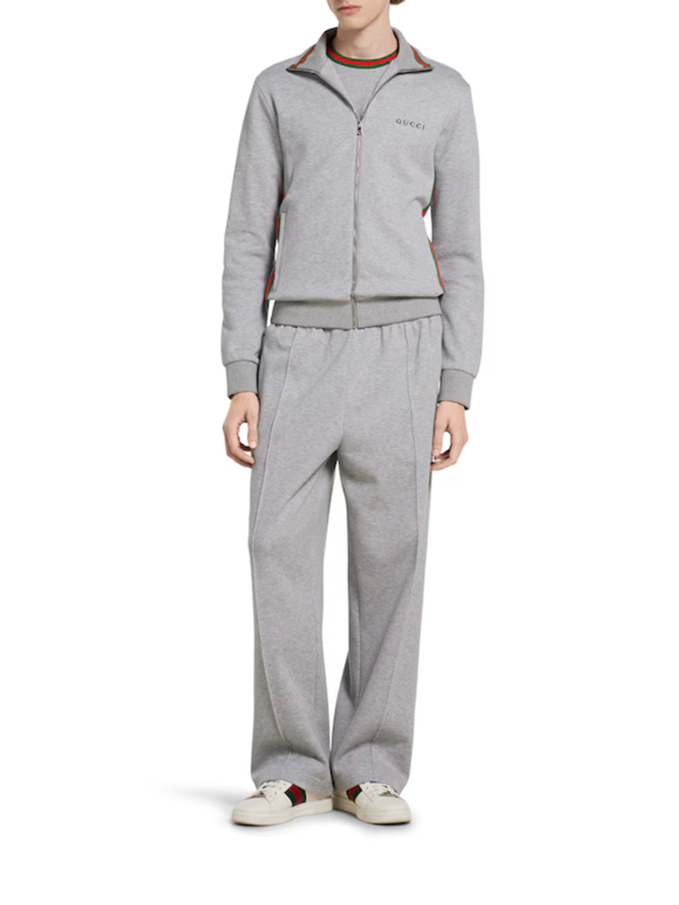 DOUBLE COTTON PIQUET JACKET WITH ZIP