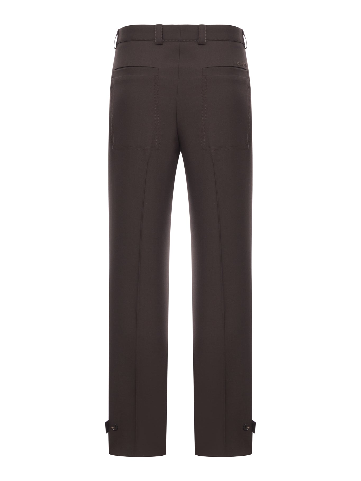 TAILORED WOOL GABARDINE TROUSERS