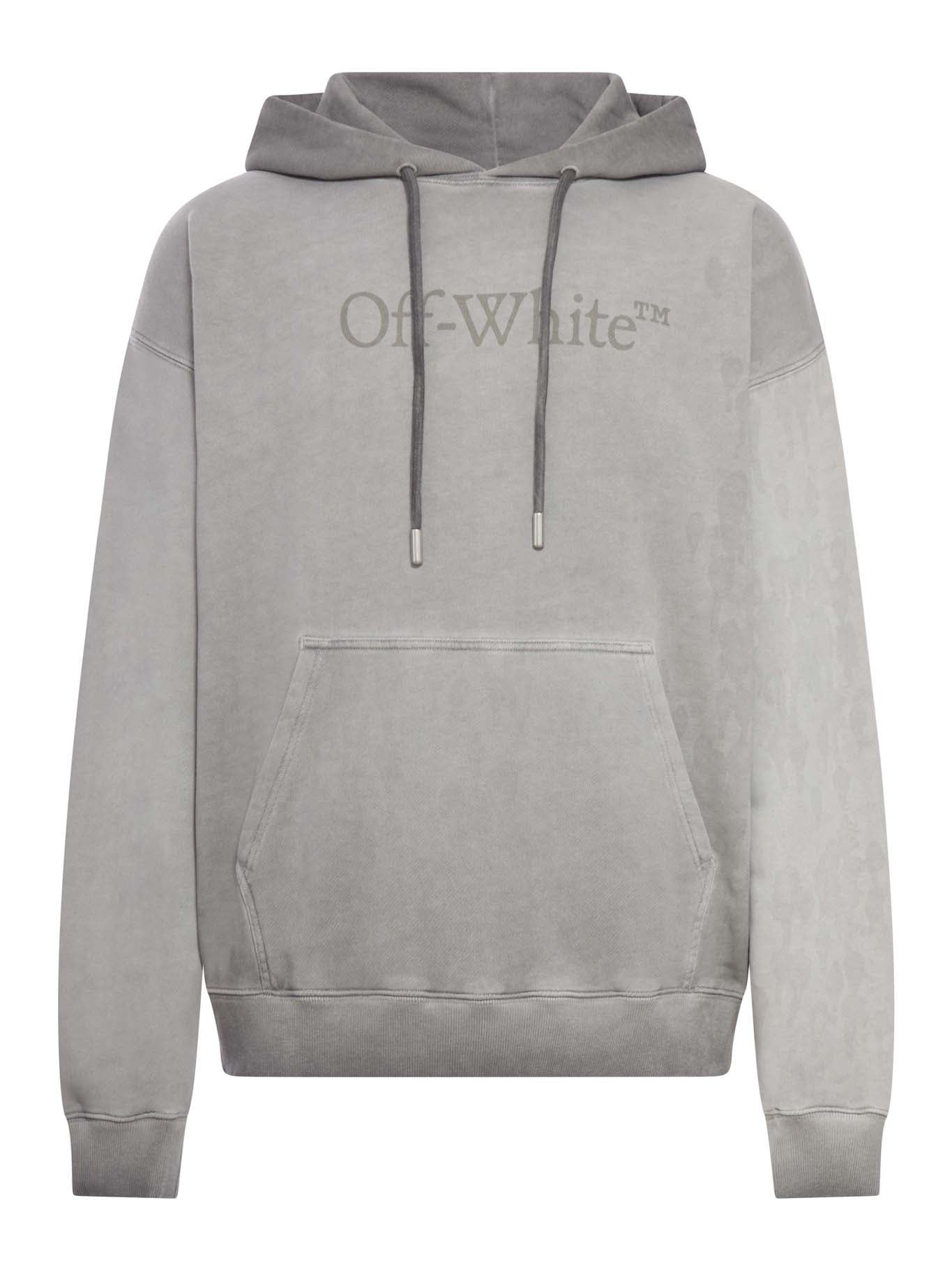 HOODIE IN COTTON WITH DEGRADED EFFECT