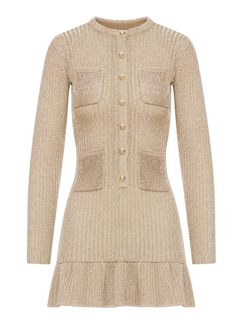 LUREX KNIT MINI DRESS