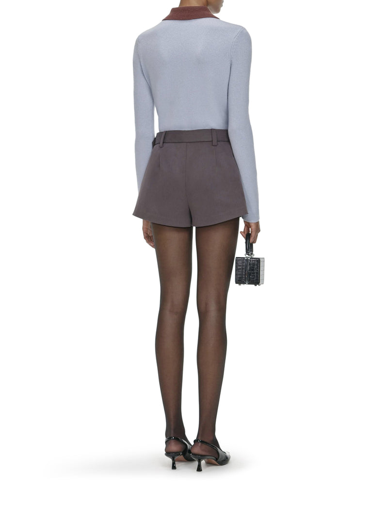 SWEATER WITH CLASSIC CONTRAST COLLAR