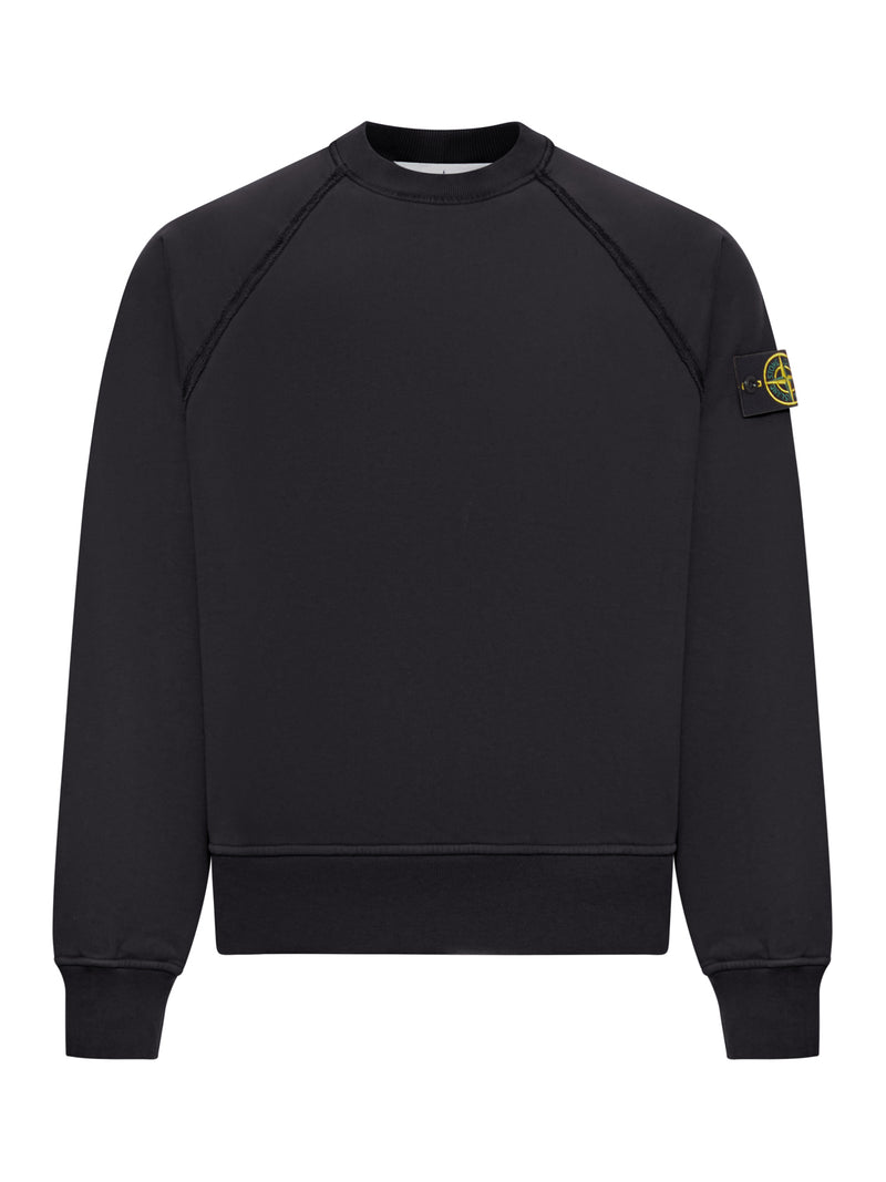 CREW NECK SWEATSHIRT IN ORGANIC BRUSHED COTTON