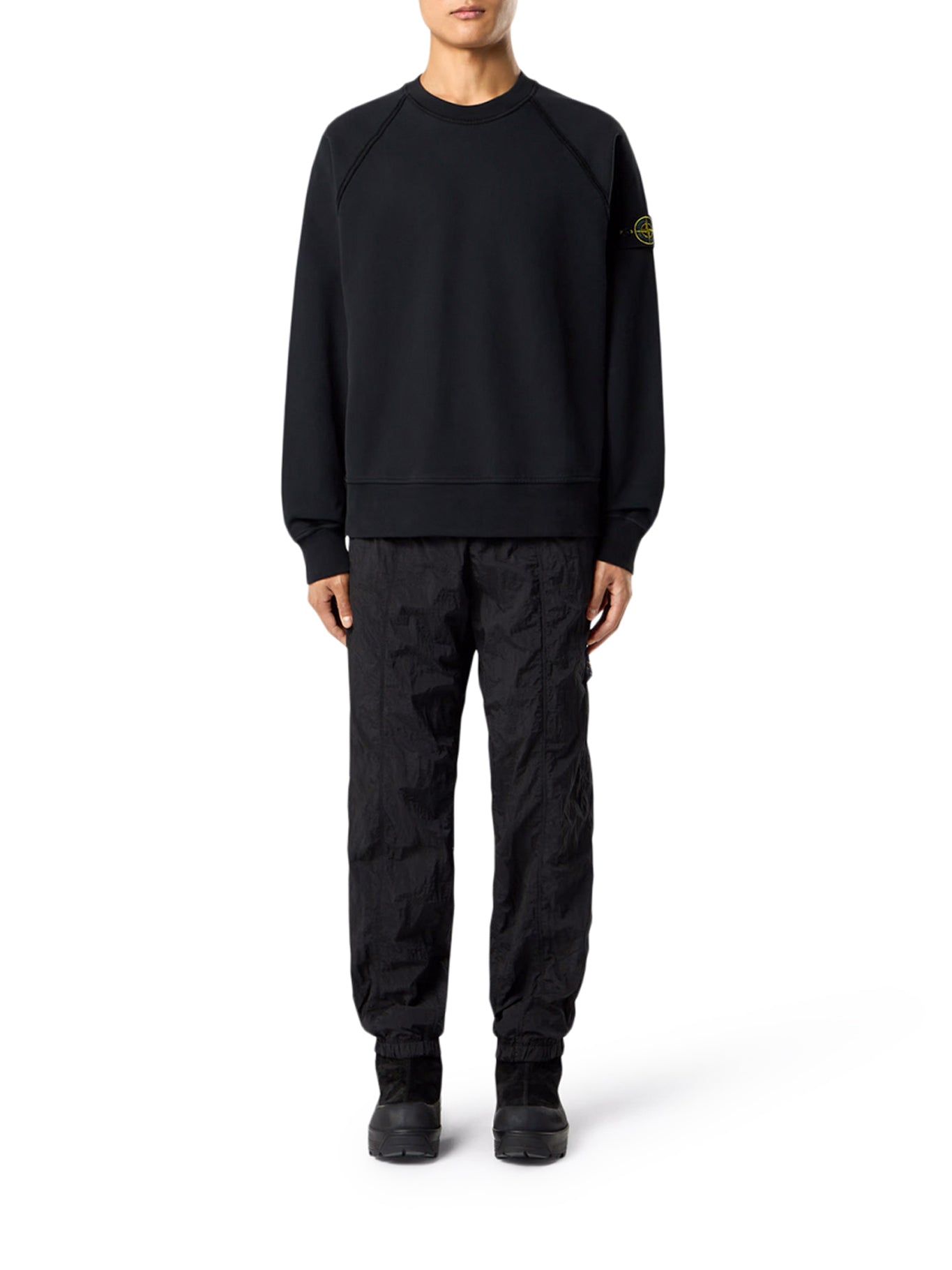 CREW NECK SWEATSHIRT IN ORGANIC BRUSHED COTTON