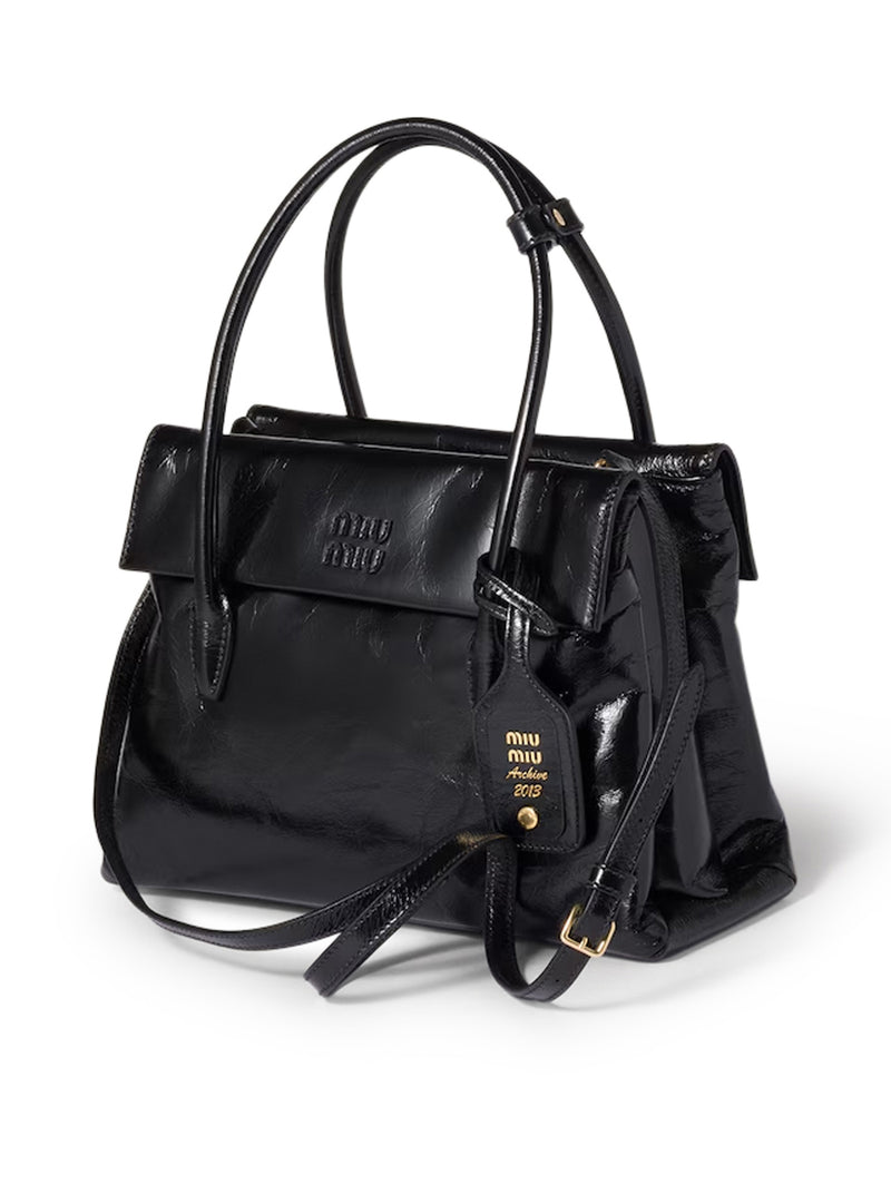 SOLITAIRE BAG IN SHINY LEATHER