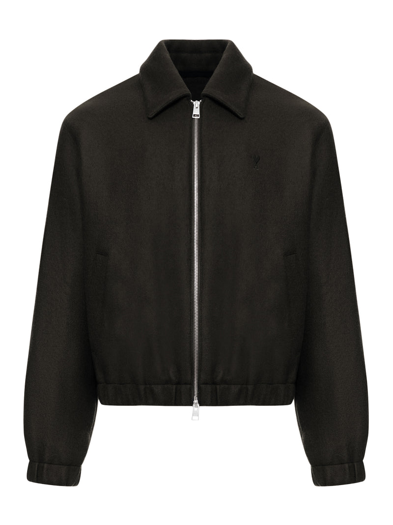 AMI DE COEUR WOOL ZIP-UP JACKET