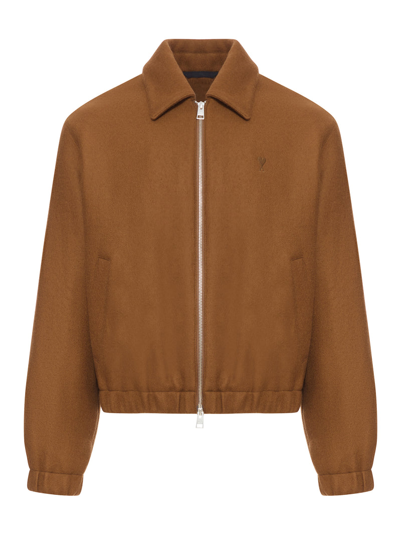 AMI DE COEUR WOOL ZIP-UP JACKET