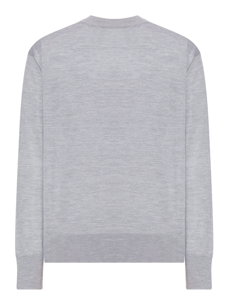 AMI DE COEUR SWEATER IN EXTRAFINE WOOL AND SILK