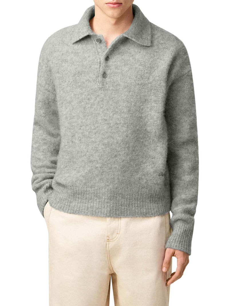 ALPACA LONG-SLEEVED POLO SHIRT