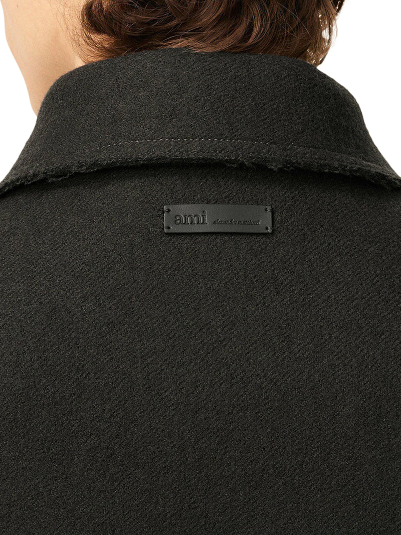 WOOL GABARDINE OVERSHIRT