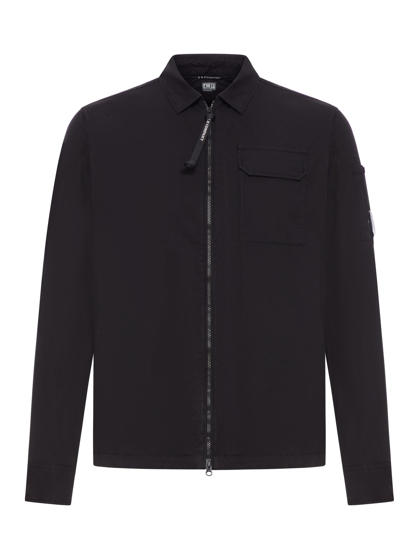 GABARDINE OVERSHIRT WITH COMPASS LOGO