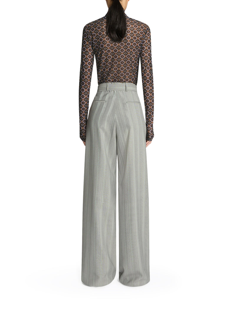 HIGH NECK T-SHIRT WITH PRINT