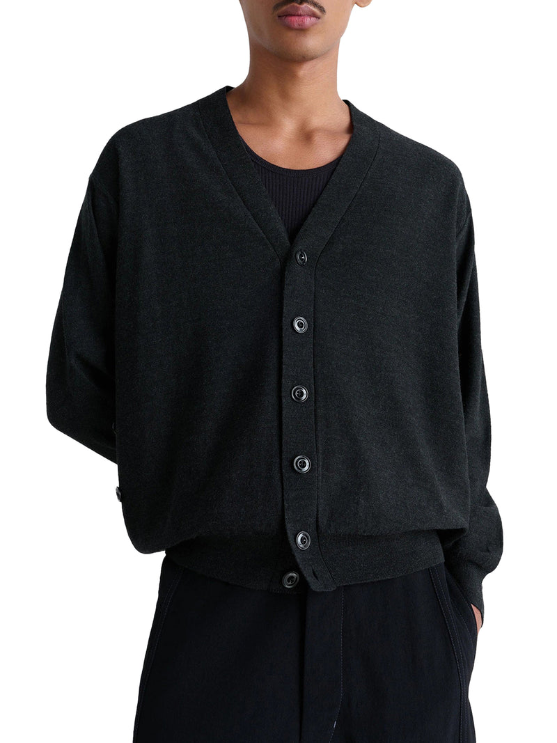 TWISTED WOOL CARDIGAN