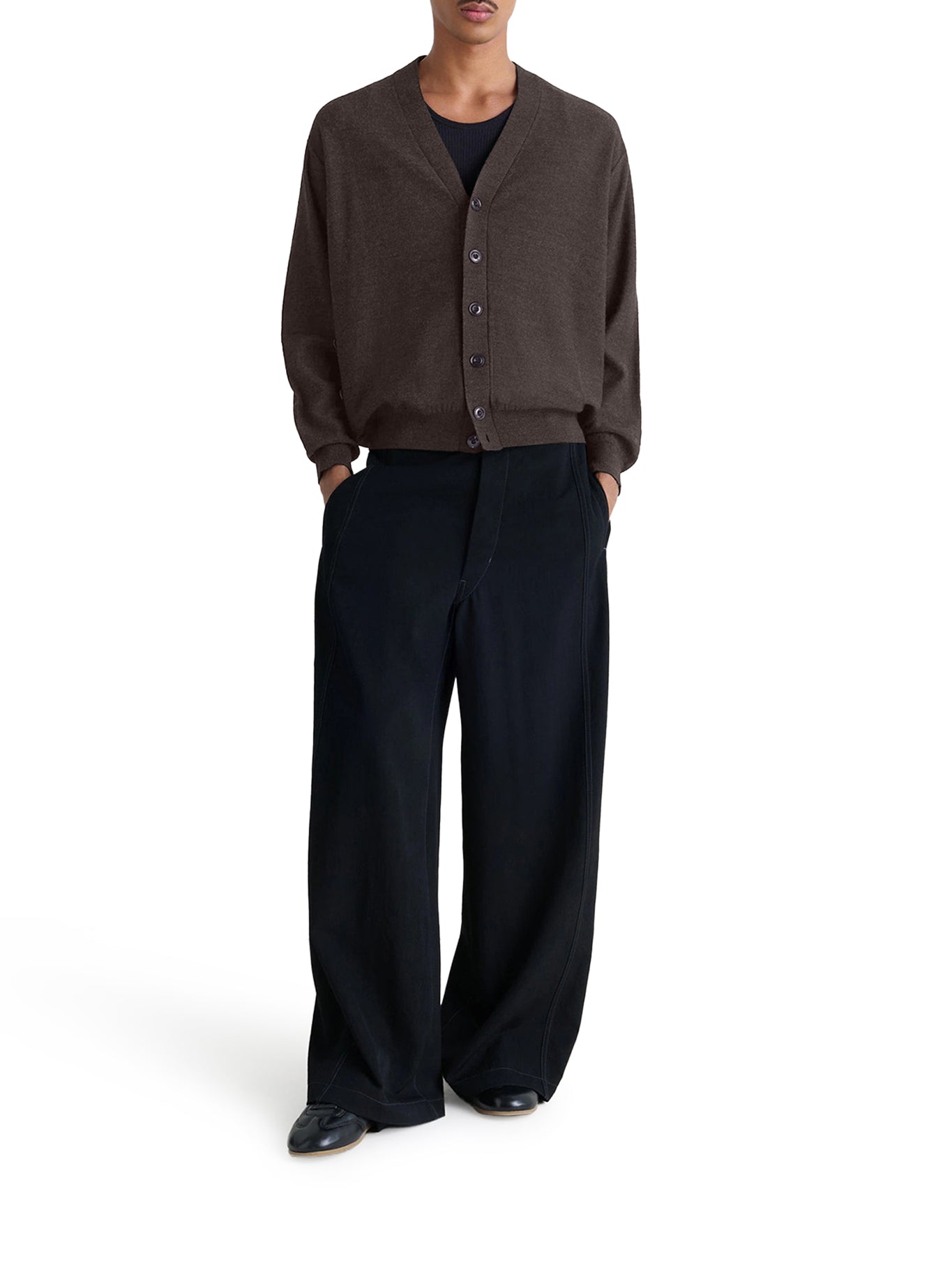 TWISTED WOOL CARDIGAN