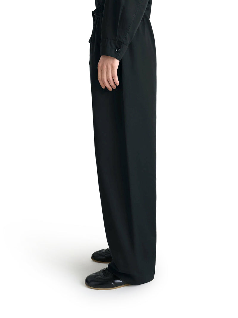 LIGHTWEIGHT COTTON SATIN TROUSERS