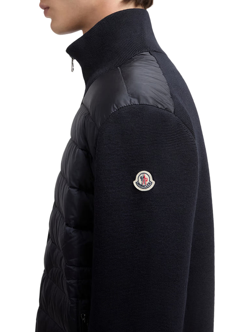 PADDED CARDIGAN WITH ZIP