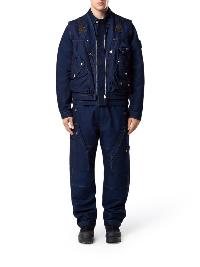 LOOSE CARGO PANTS WITH ASYMMETRIC POCKETS