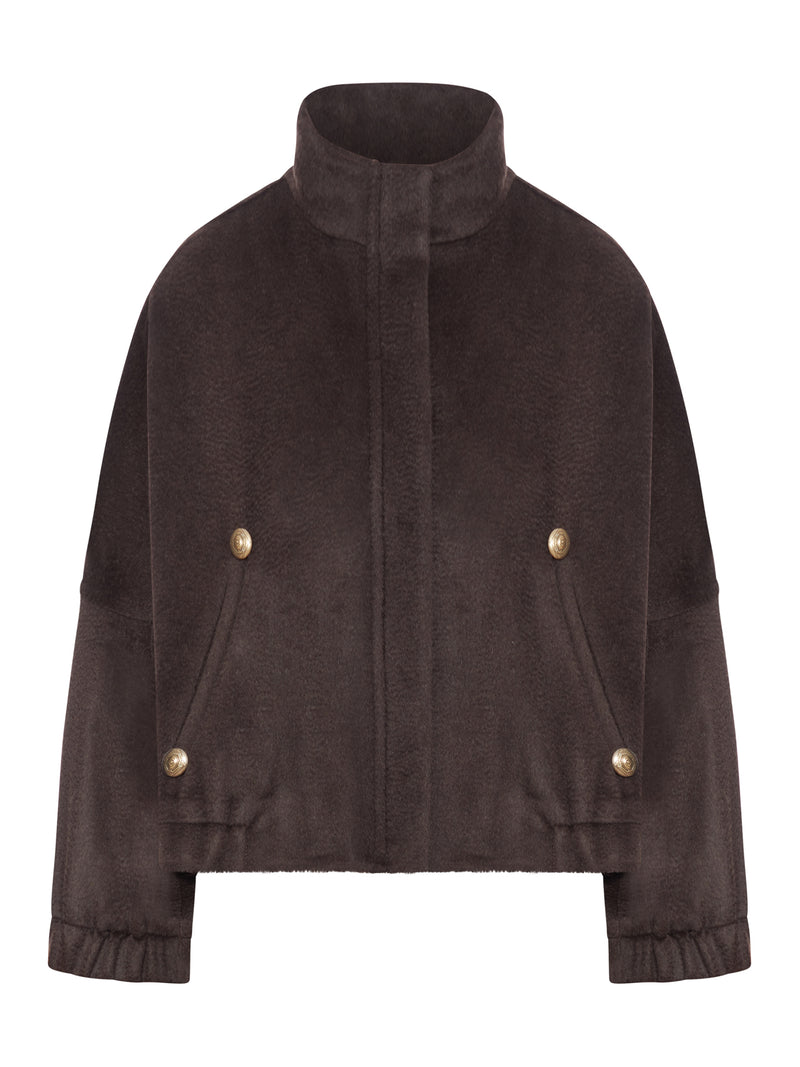 CABAN IN ALPACA AND WOOL