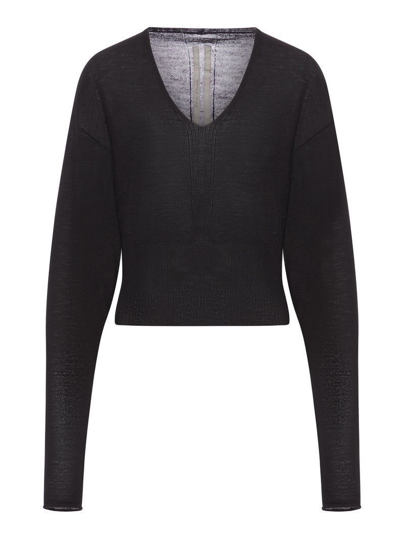 CROPPED WOOL SWEATER