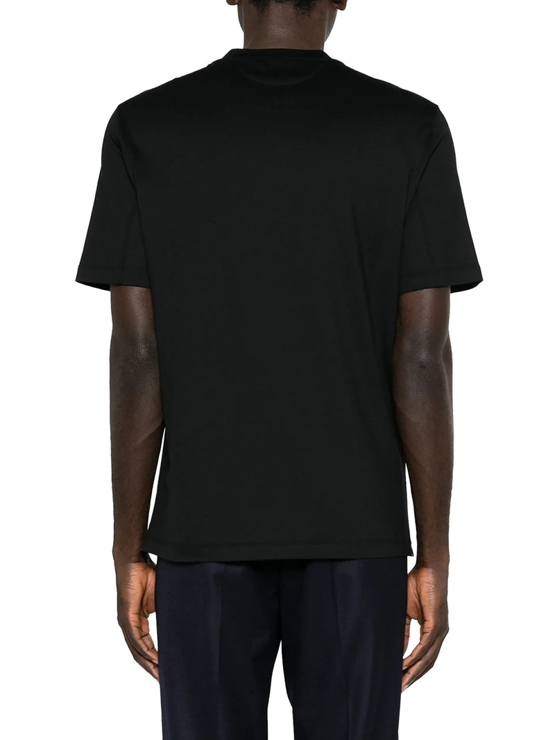 COTTON T-SHIRT WITH CONTRASTING LOGO PRINT