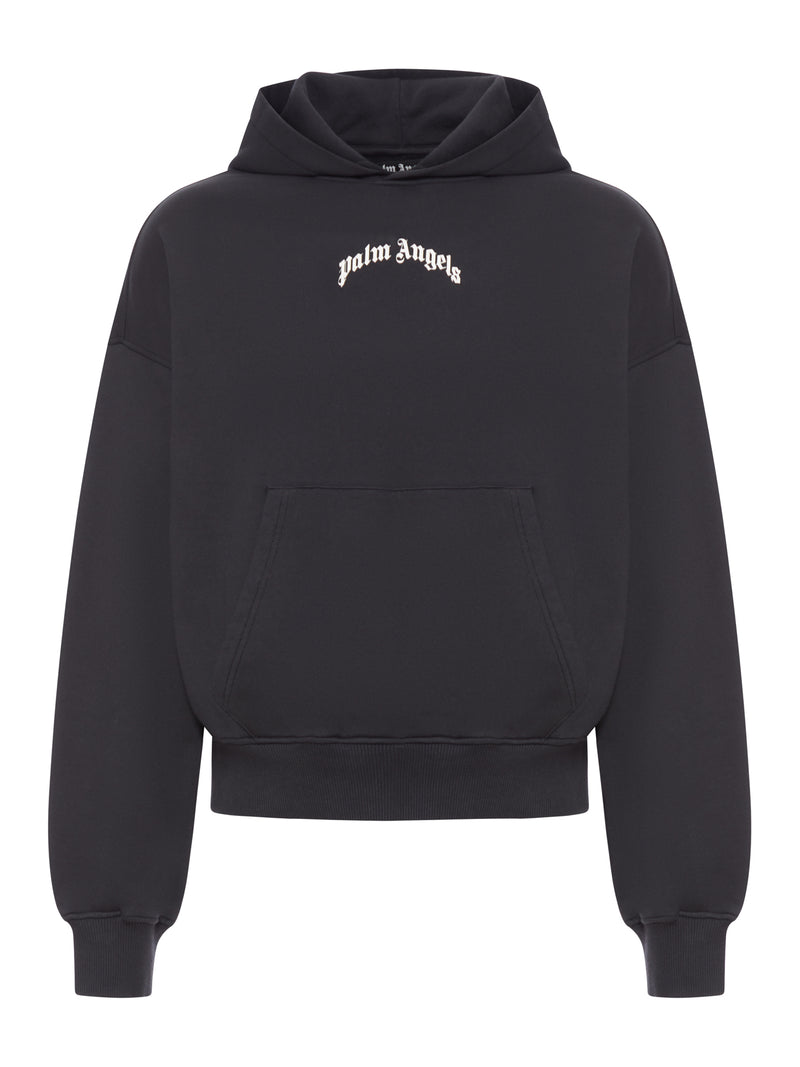 SWEATSHIRT WITH CURVED LOGO