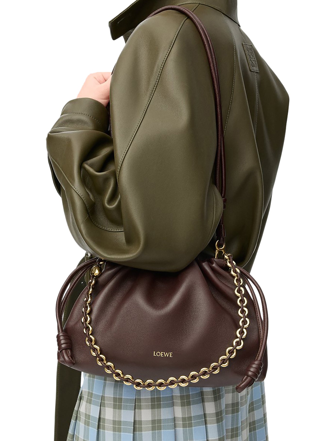 MEDIUM FLAMENCO BAG IN SOFT LAMBSKIN NAPPA