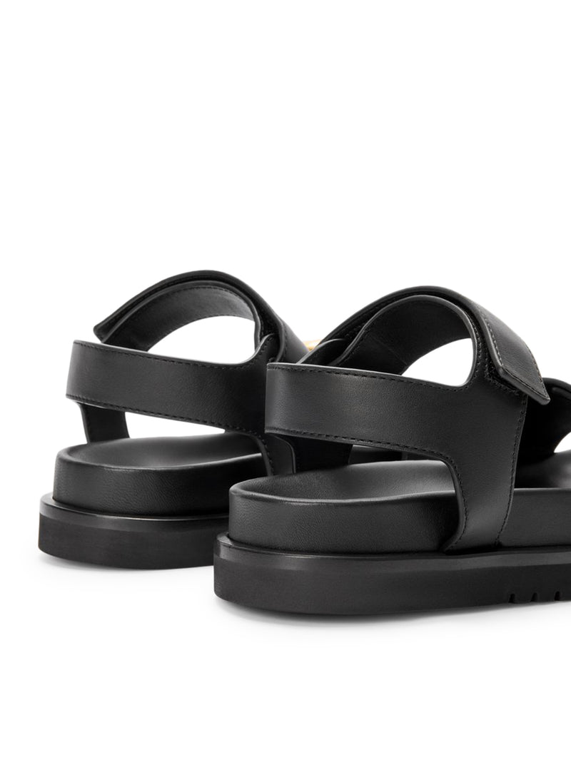 PEBBLE SANDALS WITH SOFT CALFSKIN FUSSBETT SOLE