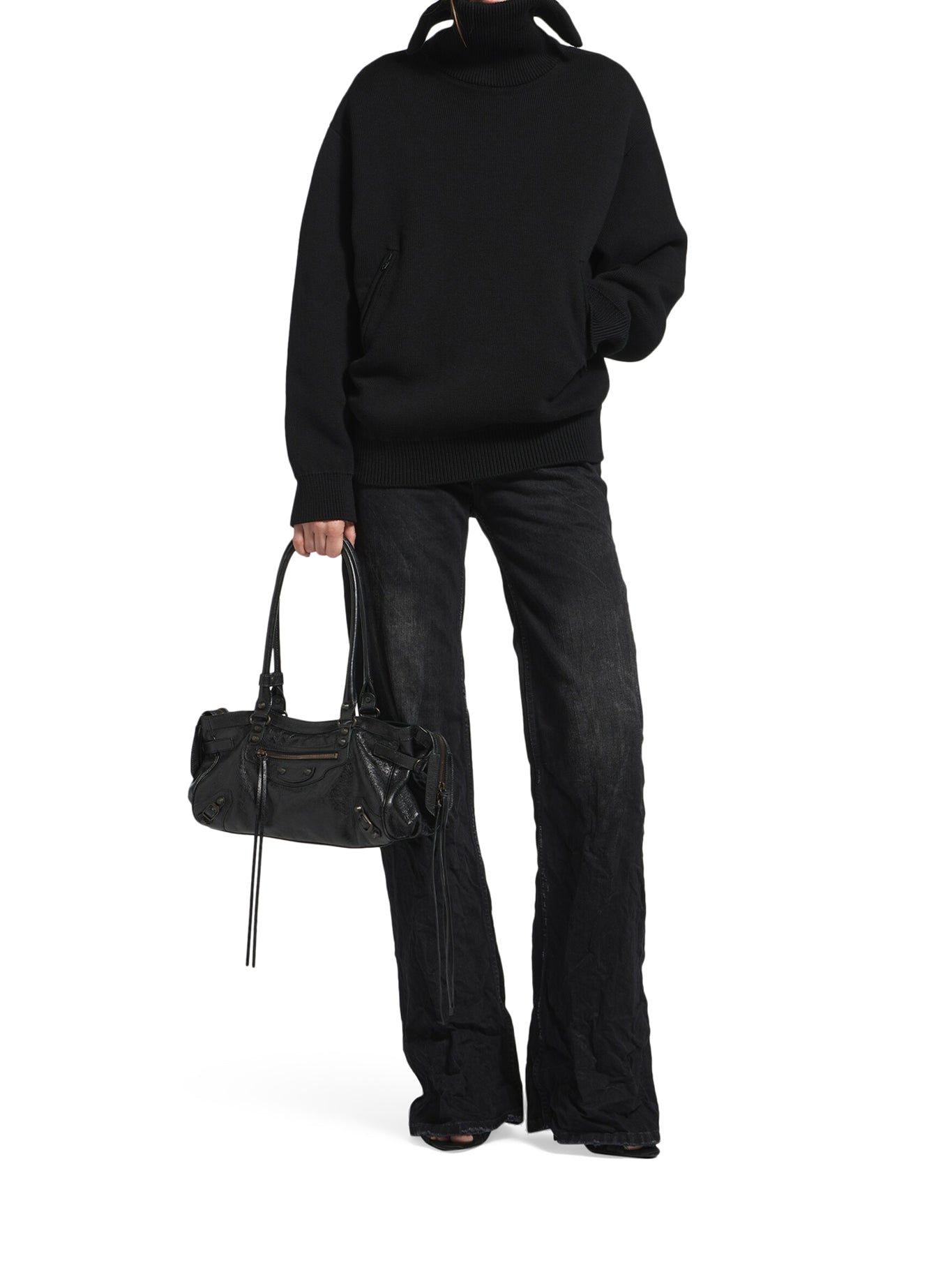 WORKED COTTON SWEATER