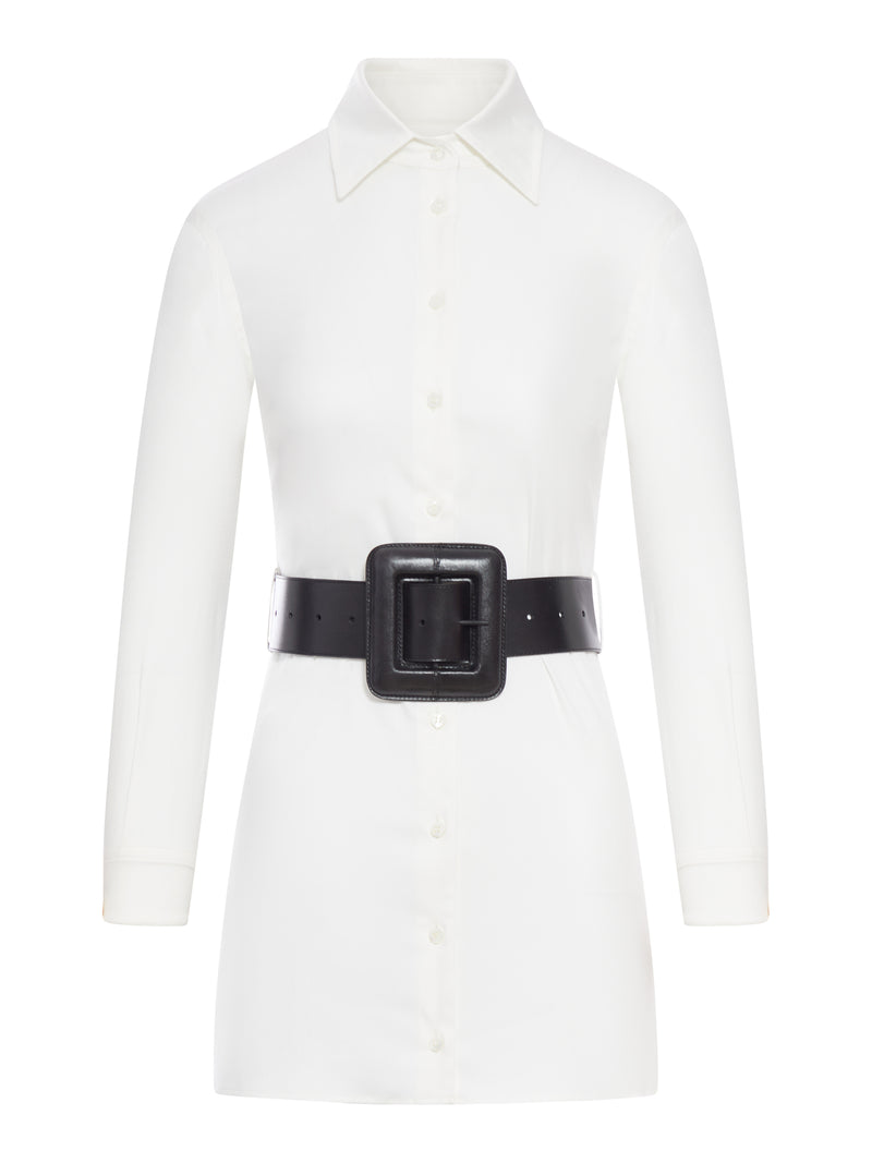 POPLIN MINI SHIRT DRESS