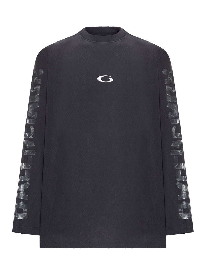 LONG-SLEEVED T-SHIRT WITH TRANSPARENT RIBBON