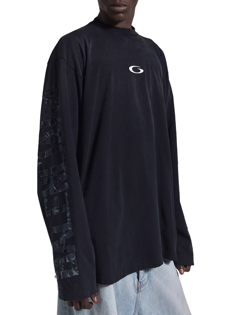 LONG-SLEEVED T-SHIRT WITH TRANSPARENT RIBBON