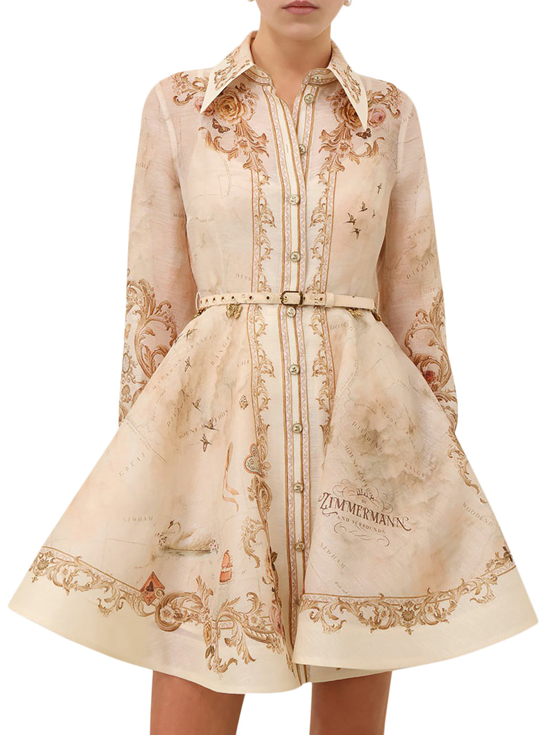 MEMENTO BUTTONED MINI DRESS