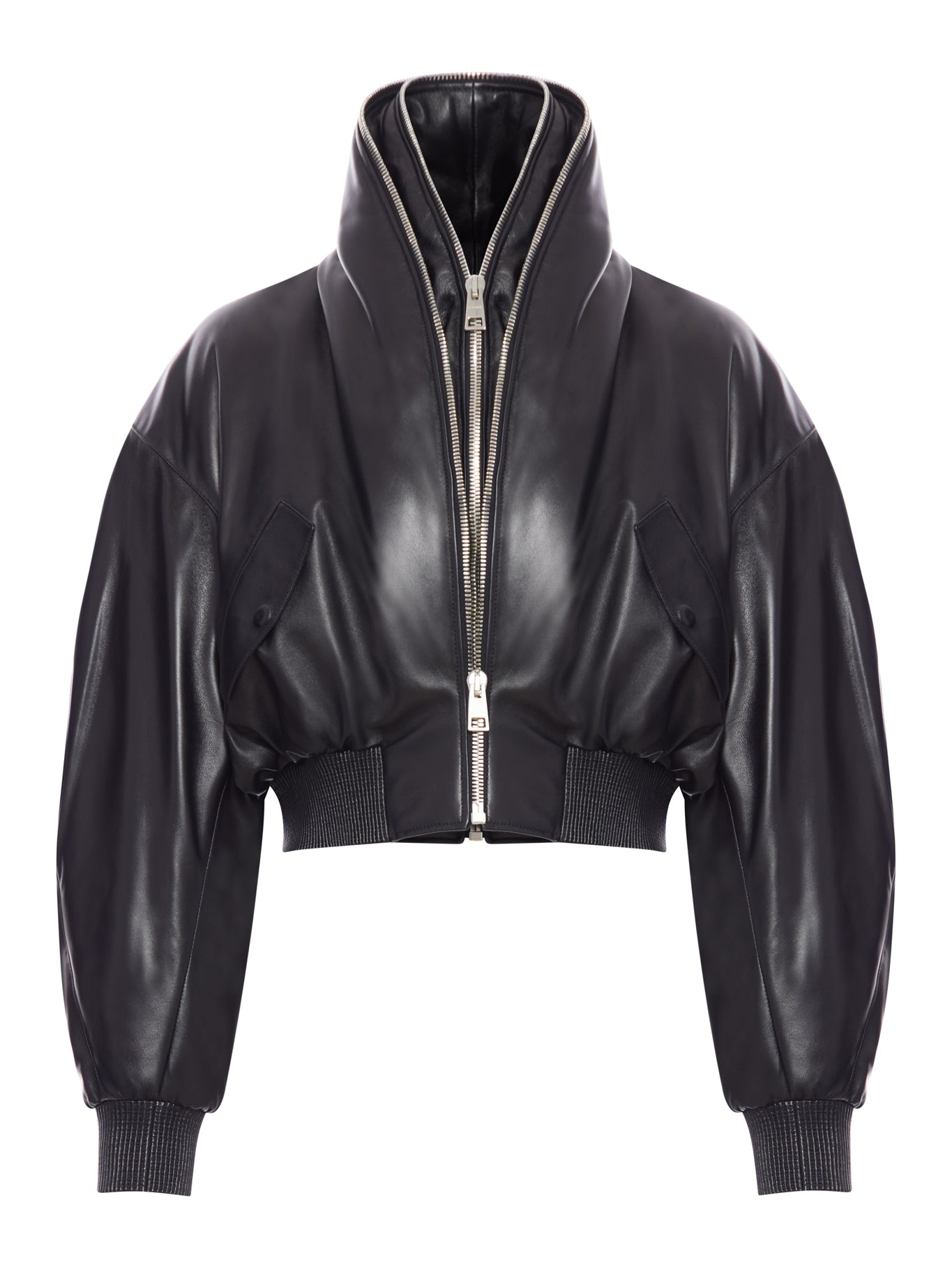 NAPPA BOMBER JACKET WITH SHAWL COLLAR AND ZIP